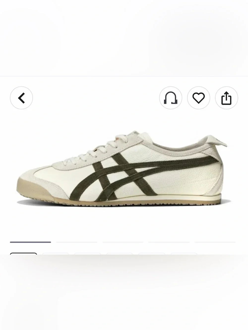 Onitsuka Tiger Mexico 66 Light Beige Olive eu39 - Picture 1 of 7